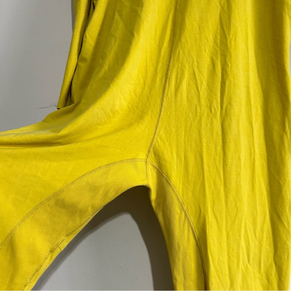 Free People Movement Hot Shot Long Sleeve Jumpsuit One Piece Yellow Small - Picture 12 of 16